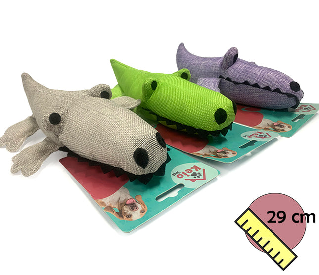 Juguete Cocodrilo Con Chifle 29cm PHI PHI PETS 1