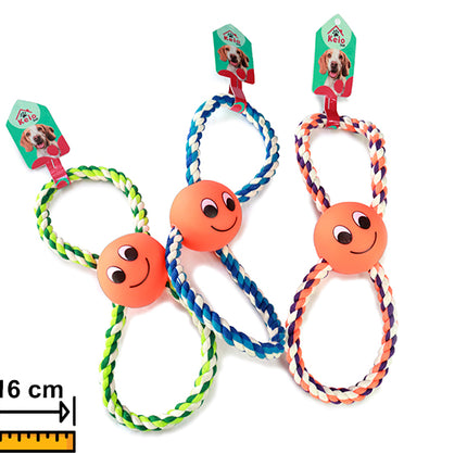 Juguete Cuerda Con Pelota 10cm PHI PHI PETS 1