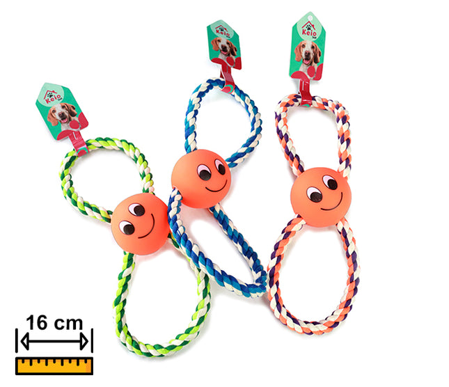 Juguete Cuerda Con Pelota 10cm PHI PHI PETS 1