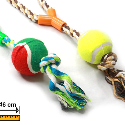 Juguete Cuerda Con Pelota 46cm PHI PHI PETS 2