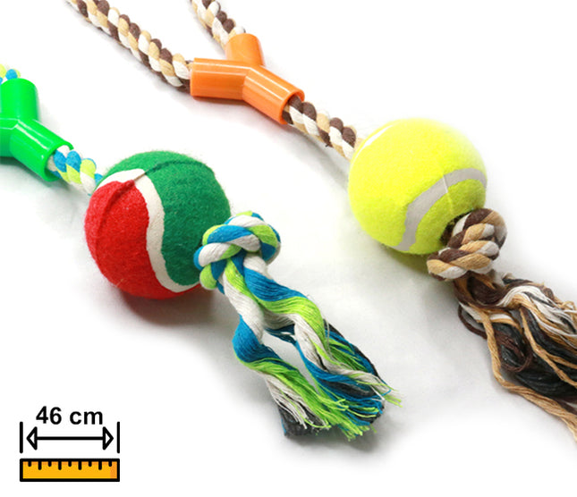 Juguete Cuerda Con Pelota 46cm PHI PHI PETS 2