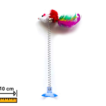 Juguete Pluma Con Resorte 10cm PHI PHI PETS 2