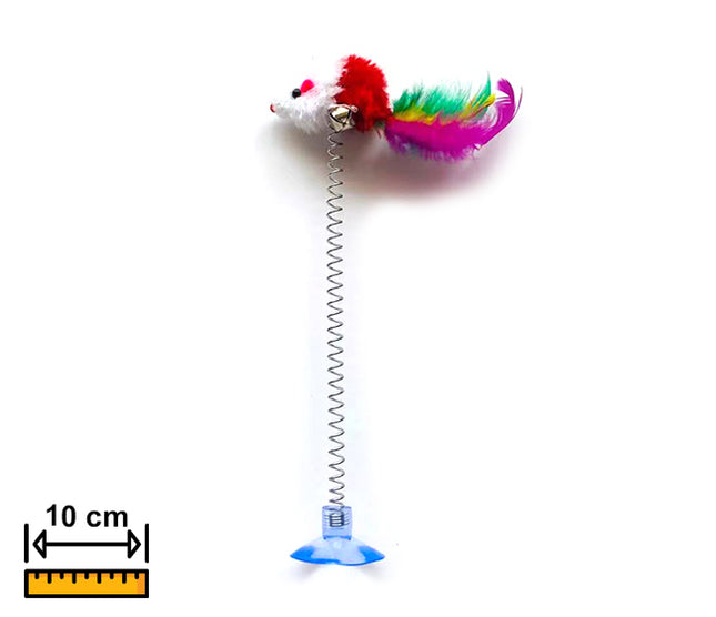 Juguete Pluma Con Resorte 10cm PHI PHI PETS 2