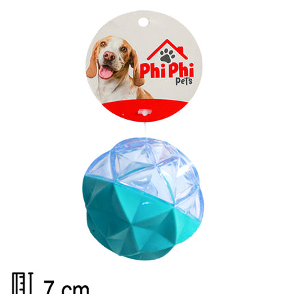 Pelota Chifle Y Luz 7cm PHI PHI PETS 2