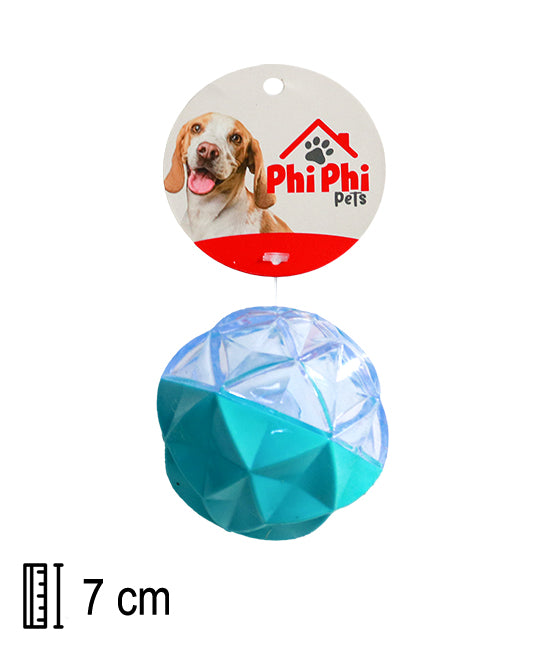 Pelota Chifle Y Luz 7cm PHI PHI PETS 2