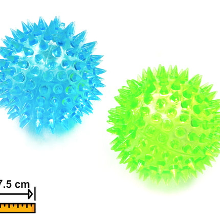 Pelota Con Chifle Y Luz 7.5cm PHI PHI PETS 2