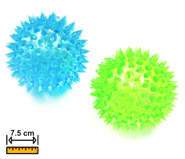 Pelota Con Chifle Y Luz 7.5cm PHI PHI PETS 2