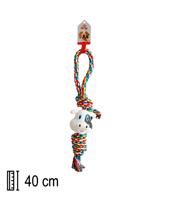 Vaca Con Soga 40cm PHI PHI PETS 1